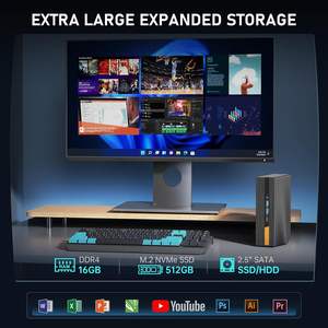 Soyeer Intel AD15 MINI PC I5 <span class=keywords><strong>12450H</strong></span> 12650h WIFI6 Mini PC 1000M DDR4 32G 512G SSD Win11 Pro Ordinateur de jeu 4K HD2.0 - Product Image 6