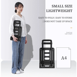 Tugas Berat Lipat Roda Karung Tangan Troli Lipat Truk Gerobak Gerobak Perjalanan Bagasi Keranjang Belanja Portabel Penggunaan Rumah Mobil - Product Image 6