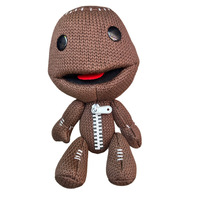 Nouveau en stock petite grande planète Sackboy jouets en peluche planète Sackboy peluche poupées Figurines dessin animé jeter oreiller en gros
