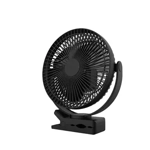 Be1 Windhole-1 Geel 8 inch 10000 mah Batterij Operated Clip Op Bureau Ventilator USB Oplaadbare Fan