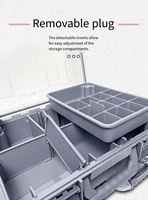 Boîte à appâts portable multicouche, étui de rangement pour matériel de pêche, séparateurs détachables, grande capacité, ABS rigide