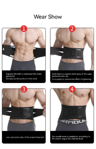 Nova Segurança do Trabalho Respirável Voltar Stretch Lombar Suporte Strap Correção Strap Medical Pain Relief Suporte Voltar Strap Black Hot