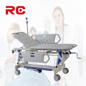 Fabriqué en Chine, brancard médical professionnel pour ambulance, lit d'<span class=keywords><strong>urgence</strong></span> en ABS avec roues mobiles, prix bas - Product Image 5