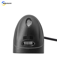 Lecteur de codes à barres filaire Lecteur de codes-barres USB portable avec support Scanner de codes-barres laser 1D pour la numérisation de supermarchés