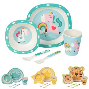 Personalizzato Stampato In Fibra Di Bambù Posate Bambini Alimentazione Del Bambino Tessuto Cena Utensili Da Cucina <span class=keywords><strong>Set</strong></span> di Stoviglie da tavola - Product Image 1