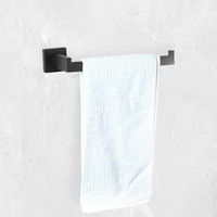 Ensemble d'accessoires de salle de bain de luxe en acier inoxydable brossé SUS304, 5 pièces, accessoires modernes pour le développement d'appartements haut de gamme