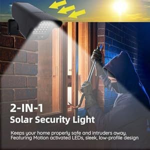 Lámpara de sensor de movimiento PIR DE SEGURIDAD Solar LED para jardín de casa al aire libre con luz en forma de cámara simulada de Control remoto - Product Image 4