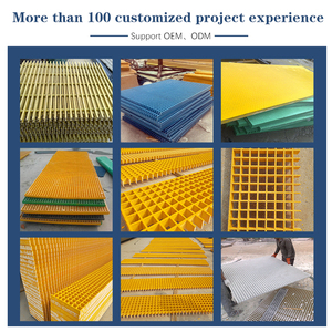 Chất lượng cao trọng lượng nhẹ FRP Grating-Tùy chỉnh màu sắc và kích cỡ cho lối đi công nghiệp và các ứng dụng nướng sợi thủy tinh - Product Image 5