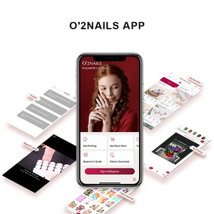 For Smart Printing the O'2NAILS Portable Nail <b>Printer</b> H1 Is a Portable Desktop 3D Nail <b>Printer</b> Set Available in <b>White</b> - Product Image 5