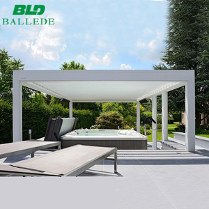Impermeable de persiana de sistema de techo kits de jardín al aire libre de aluminio pérgola retráctil bioclimática - Product Image 5