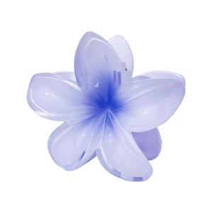 Venta caliente Clip de flor de huevo de color caramelo Clip de pelo de flor de color transparente Clip de pelo de vacaciones turísticas - Product Image 3