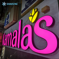 Enseigne lumineuse LED extérieure personnalisée, lettres en relief 3D, éclairage frontal, logo lumineux pour pharmacie, devanture de magasin