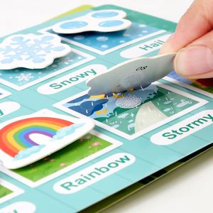 Livre d'activités réutilisable avec autocollants Velcro en papier de haute qualité, cadeau idéal, cadeaux de fête, récompenses pour les élèves en classe, pour garçons et filles - Product Image 4