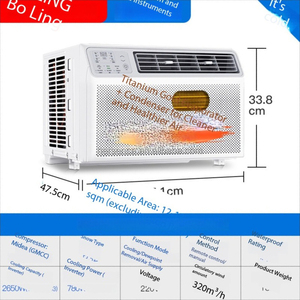 <span class=keywords><strong>Climatiseur</strong></span> de <span class=keywords><strong>fenêtre</strong></span> à onduleur 10000 BTU avec compresseur GMCC, refroidissement uniquement, commande bilingue, usage domestique, marché africain - Product Image 5