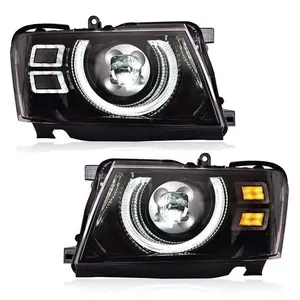 Car LED Head Lamp For Nissan Patrol Y61 2005 - 2022 Double Beam Lens Projector head light Headlights DRL Assembly