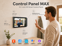 LCD Besar 10.1 Inci Dilengkapi Kamera, Sistem Rumah Pintar Tuya Smart Life, Gateway Zigbee BLE WIFI, Panel Kontrol Pintar Sentuh