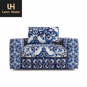 Belle velours 1 siège tissu canapé maison salon meubles doux luxe canapé Chesterfield canapé - Product Image 5