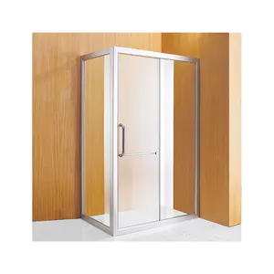 低价批发浴室铝合金框架透明钢化玻璃门淋浴房