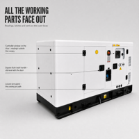 Groupe électrogène diesel Cummins 60 kW 75 kVA, alternateur Stamford, silencieux, châssis ouvert, remorque, démarrage automatique, triphasé 50/60 Hz