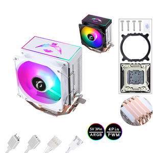 QiuzAim momenti decisivi negli eSport Ventilatore RGB silenzioso da 9cm con 4 heatpipe per CPUs di 12a generazione, 3pin/4pin mantiene la tua <span class=keywords><strong>CPU</strong></span> in marcia - Product Image 1