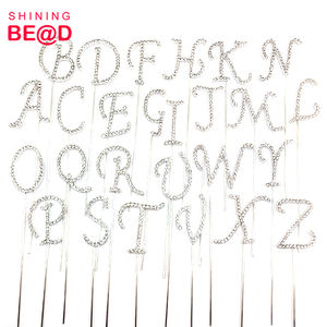 ขายส่งแฟชั่นตัวอักษรภาษาอังกฤษA-ZโลหะผสมคริสตัลR Hinestone<span class=keywords><strong>เค้ก</strong></span>Topperสําหรับงานแต่งงานวันเกิดขนมหวานตกแต่งเค้ก - Product Image 6