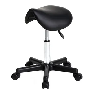 Hair salon, office use medical PU Salon saddle Stool/PU foam anti-static saddle chair