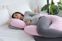 Oreiller de grossesse en forme de C, coussin de soutien pour la maternité, pour dormir sur le côté, oreiller intégral pour soutenir le dos, les hanches et le ventre