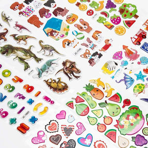 3d Cartoon Animal <span class=keywords><strong>Stickers</strong></span> Puffy Waterproof Bubble Diy Sticker For Scrapbook Decoration Phone Cases Gift Packaging Card Making - Product Image 1