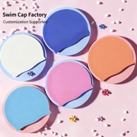 Bonnet de bain en silicone personnalisable avec logo, 50g pour adultes et enfants, plusieurs couleurs, imperméable, confortable, bonnet de bain non compressif