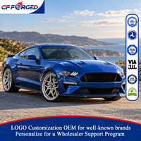 Vente Flash Jantes en Alliage Forgé Monobloc à Rayons en Y, Argentées, 19x9.5 19x10.5 20x10.0, 5x114.3, pour Ford Mustang EcoBoost