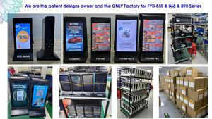 FYD 835SD attrezzatura per la ristorazione più venduta dual media ad stand schermi ristorante tavolo lettore digitale menu <span class=keywords><strong>display</strong></span> pubblicitario - Product Image 5