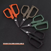 Vente en gros extérieur Portable Micro lame dentelée ciseaux de pêche en acier inoxydable coupe-ligne de pêche