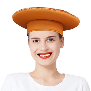 Accesorio de disfraz de Halloween personalizado Sombreros de comida para adultos Sombreros de <span class=keywords><strong>pizza</strong></span> divertidos Sombrero tonto loco para adultos para fiesta - Product Image 3