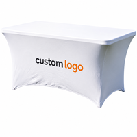 Nappes personnalisées avec logo, imprimées en couleur, housses de table sur mesure pour salons professionnels et événements