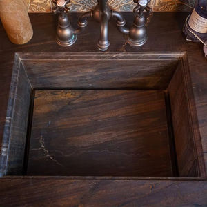 Dalle de quartzite de luxe sur mesure, dalle de quartzite marron, pierre naturelle, décoration murale de villa, décoration intérieure, dalle de pierre couleur café - Product Image 6