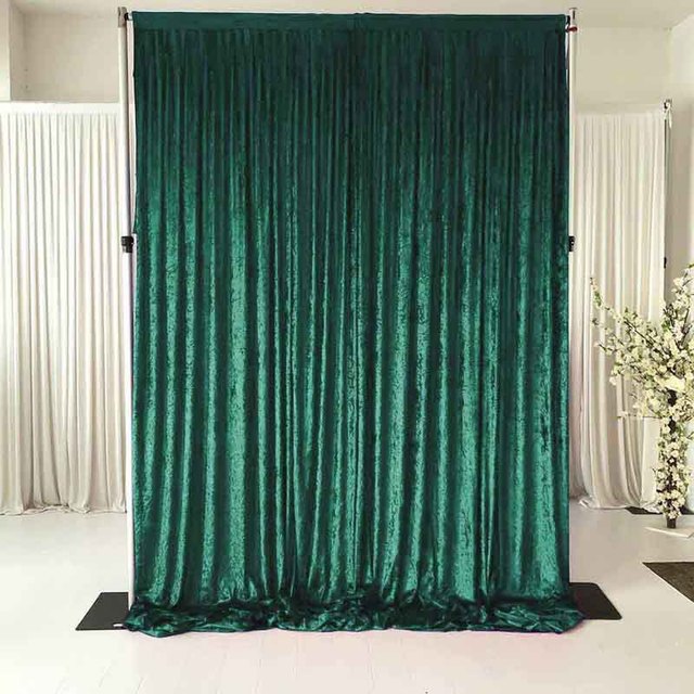 5 X10 ft Velvet Backdrop Curtains Wrinkle Free Silky Velvet Wedding Backdrop Drapes Photo Curtains for Parties Birthday