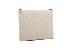 Estuche Cosmético, Bolsa de Lino con Cordón y Estampado Serigrafiado, Bolsa para Accesorios de Maquillaje - Product Image 3