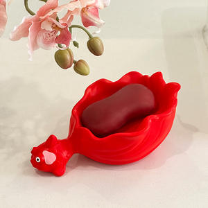 Nouvelle vente en gros de porte-savon créatif et mignon en forme de <span class=keywords><strong>poisson</strong></span> <span class=keywords><strong>rouge</strong></span> pour la décoration de la salle de bain - Product Image 4