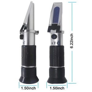 Réfractomètre de haute précision ATC pour la vinification avec plage de <span class=keywords><strong>mesure</strong></span> de 0 à 40 % Brix et de 0 à 25 % d'<span class=keywords><strong>alcool</strong></span> pour la fabrication de vin - Product Image 1