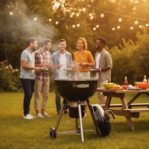 18Inch <strong>Kettle</strong> Outdoor <strong>Barbeque</strong> Grill Charcoal BBQ Grill with Cooking Grid Ideal for Backyard Patio Camping Durable Stable - Product Image 2