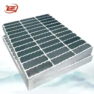 Serrated Steel Grating Galvanized Stainless Fence Drainage Channel Serrated Steel Bar Steel Grating walkway grill grates