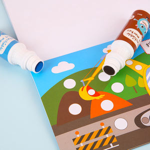 Super dots wasch bar 8er Pack Kinder Graffiti Marker Farbset 18 mm Feder Schwamm Feder Applikator DIY Zeichnung Spielzeug Malerei Kunst Kit - Product Image 6