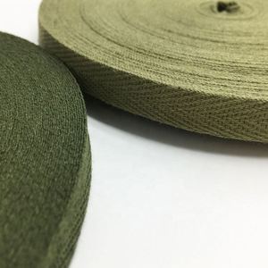 ริบบิ้นผ้าฝ้ายหลากสีแบบม้วนพร้อมขอบเย็บขอบผ้า สำหรับตกแต่งกระเป๋าและอุปกรณ์เสริม - Product Image 1