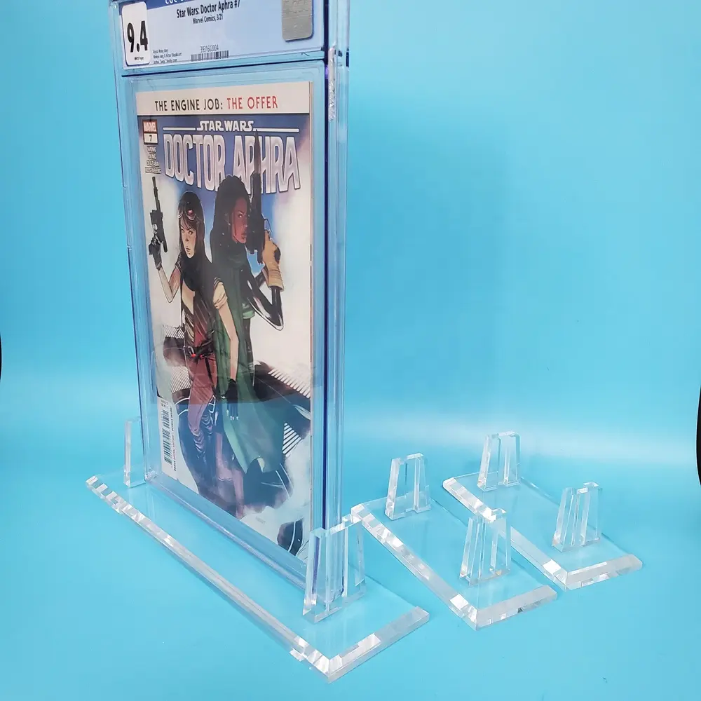 The Best way to display CGC Comic Book Acrylic Comic Book Slab display Stand Holder for CGC Graded Comic Books