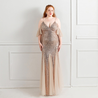 18272-S # Robes de soirée à paillettes Robe de soirée longue sexy pour femmes Robe de grosse dame. Robe surdimensionnée Robe grande taille Super robe