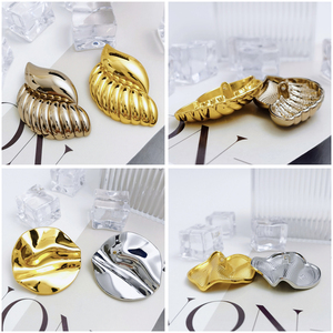 S35-36 Thời Trang Hình Dạng Không Thường Xuyên Dập Nổi Kẽm Hợp Kim May Nút Chân Nút Cho Hàng May Mặc - Product Image 1