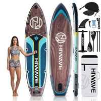 Tabla de Surf al por Mayor de Fábrica 11'x34"x6" de Madera Profunda Inflable para Stand Up Paddle Drop Stitch con Asiento