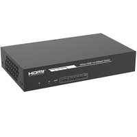 18Gbps HDMI 1x4 HDBaseT 분배기 최대 4K2K 60Hz 4:4:4. 최대 120미터 4K60 HDMI Over LAN 1x4 분배기 송신기