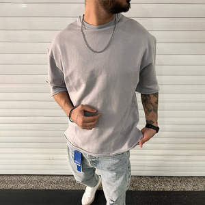 เสื้อยืดคัสตอมทรงโอเวอร์ไซส์ 200gsm 240g 350gsm เสื้อยืดพรีเมียมคุณภาพสูง - Product Image 5