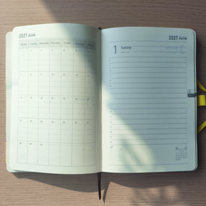 Agenda in Pelle Inglese 2027 con Copertina Rigida A5, Design Personalizzato, Regalo, Taccuino per Ufficio, Diario, Agenda per Scrittura - Product Image 4